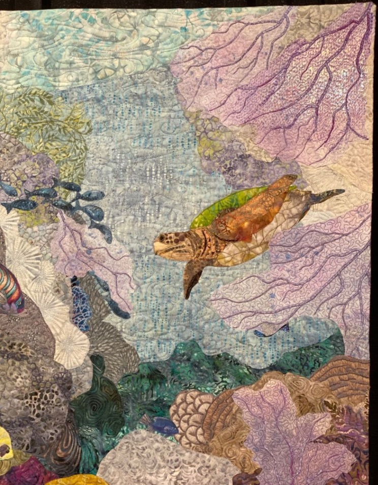 "Butterfly Reef" by Eileen Williams - Turtle